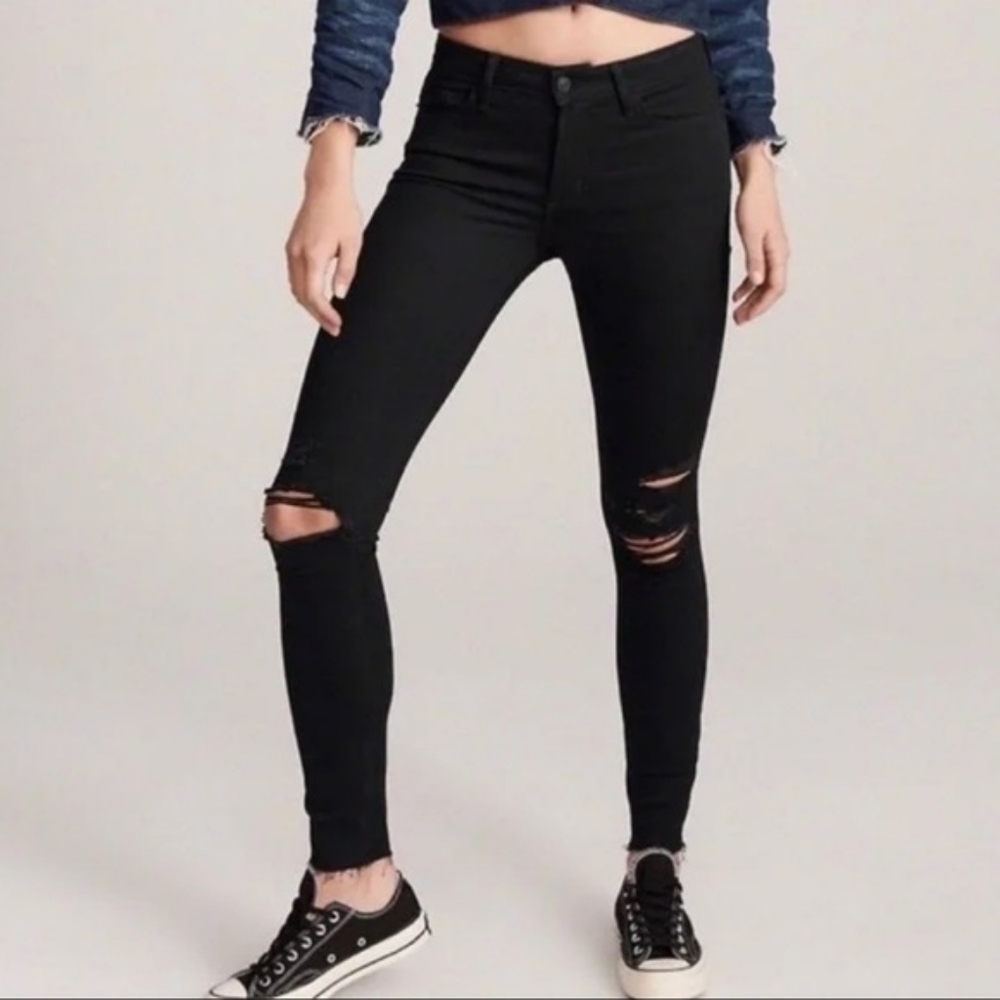 Abercrombie skinny distressed jeans